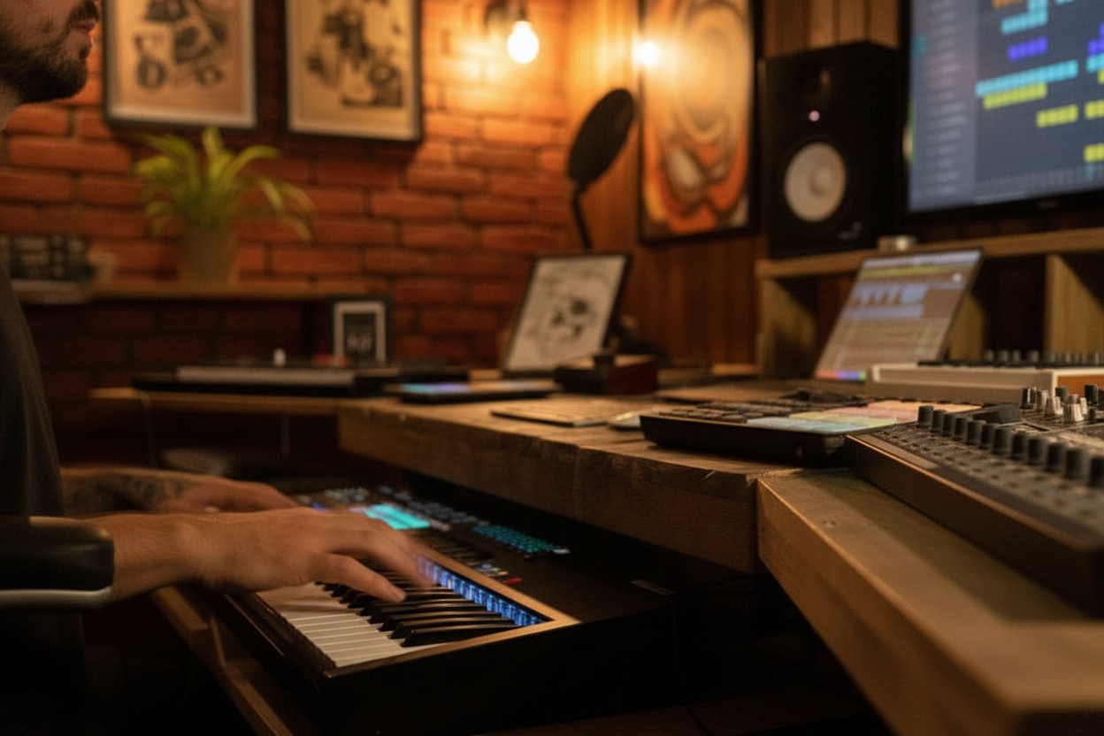 Drys Lønd Vick producing music